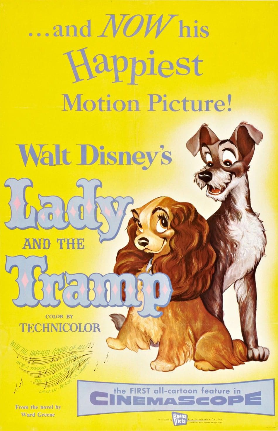 《Lady and the Tramp》(小姐與流氓) ,1955 / Source：Disney
