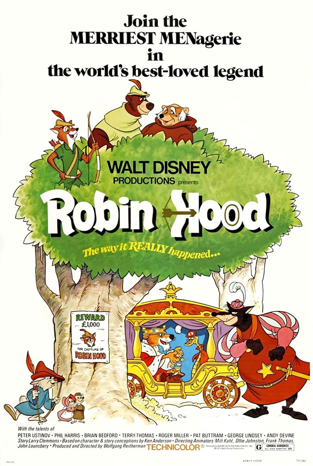 《Robin Hood》(羅賓漢) ,1973 / Source：Disney