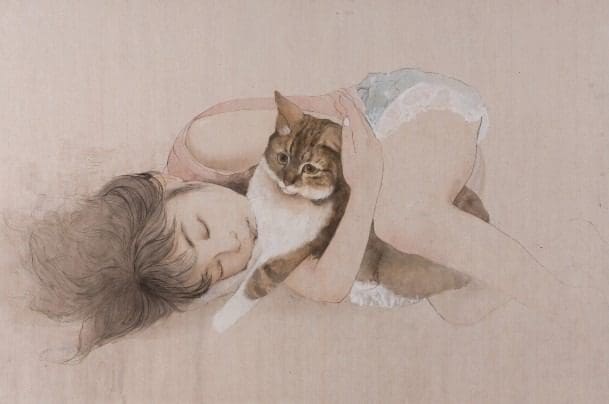 KOHA展覽｜《哪裡都有貓貓—陳家欣創作個展》以水墨描摹貓咪的神情、姿態2