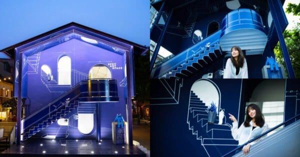 4D概念不斷進化！台南「梯屋藍晒圖」耀眼吸睛，創意市集、開幕展覽成人氣新地標