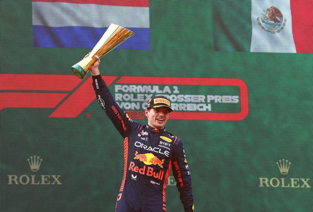 圖1 Red Bull車隊Max Verstappen回歸紅牛賽道奪冠 1