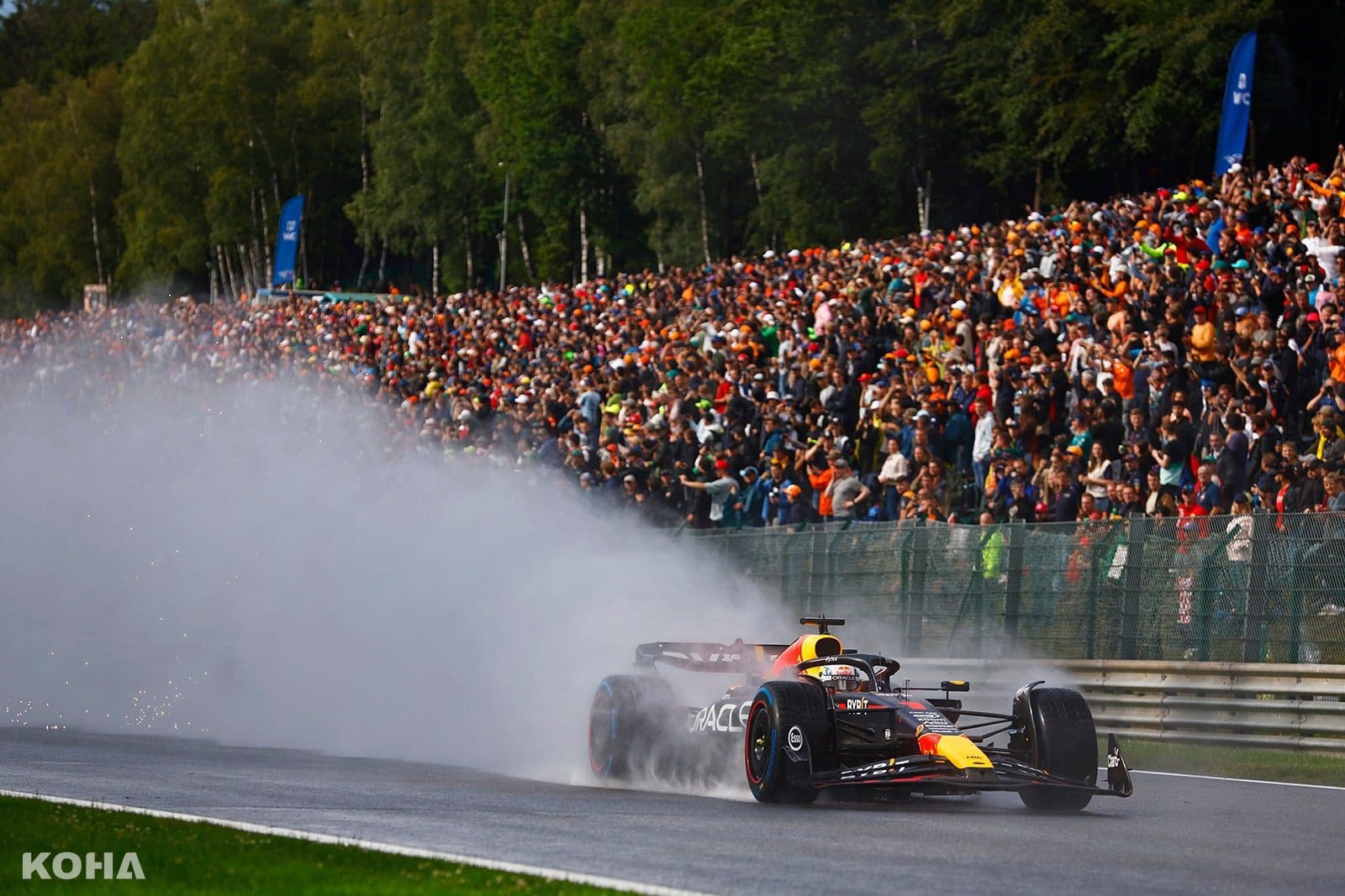 圖六：Max Verstappen在29日的衝刺賽中，雨中競速仍獲得衝刺賽冠軍。（圖片來源：Red Bull）