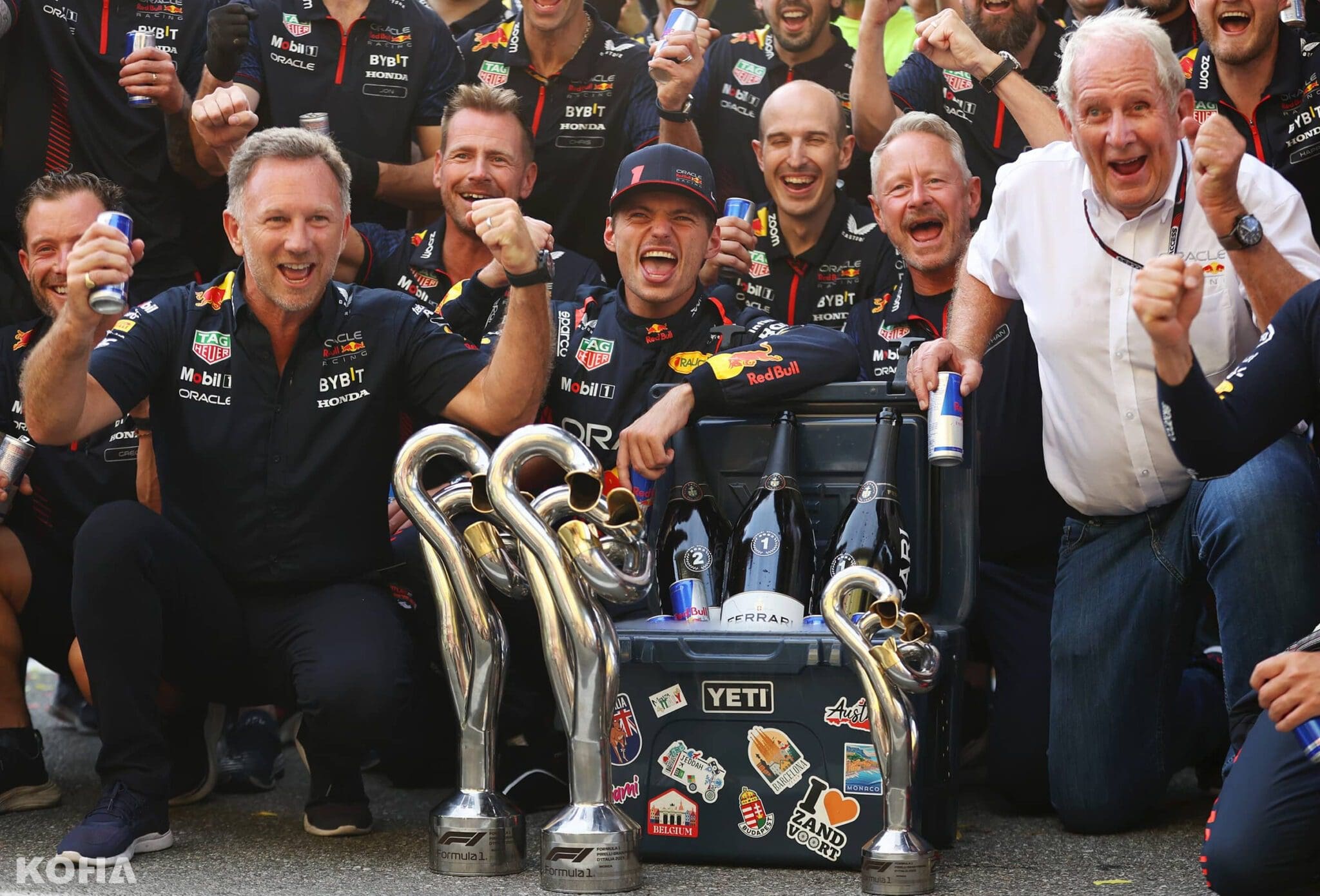 圖6 戰績空前！Red Bull車隊在本賽季已取得14場全勝紀錄，Max Verstappen更改寫單季十連勝紀錄。（Red bull提供） 1