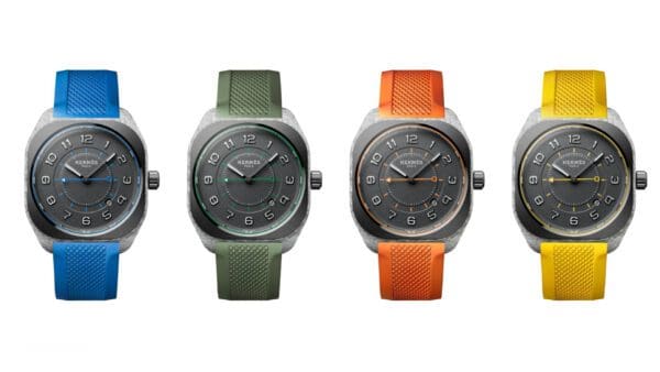 HERMÈS推出2023年秋冬男士手錶系列「HERMÈS H08」鮮豔色彩登場