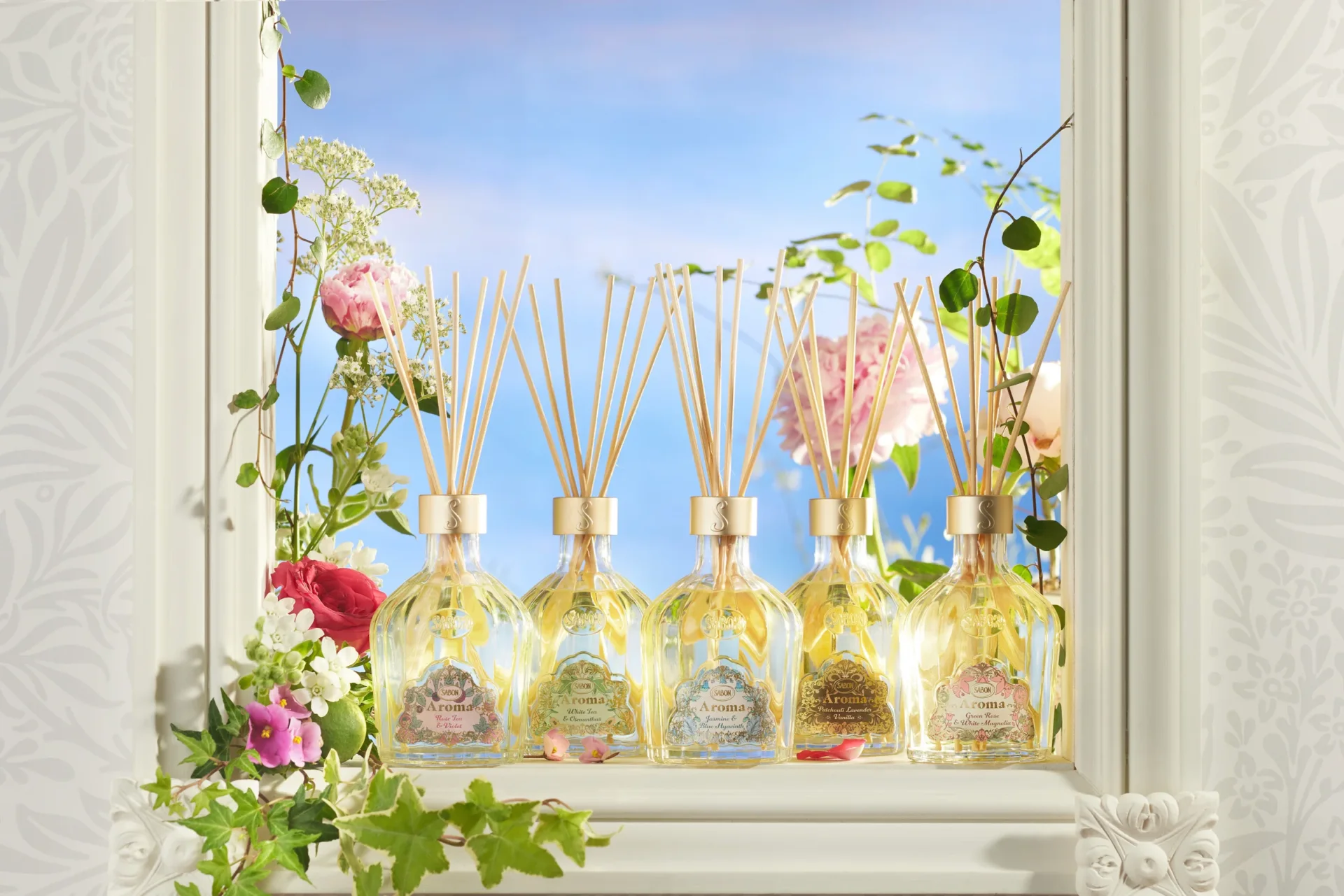 SABON 的 AROMA 擴香劑系列全面更新：打造如花園般的奢華香氛