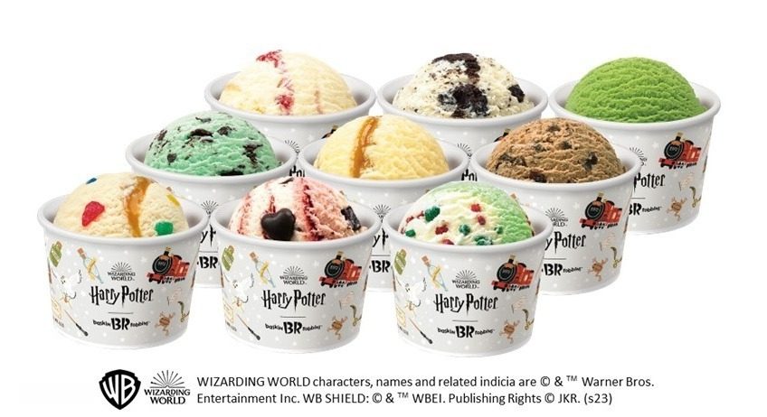 哈利波特首度攜手31 ICE CREAM在日本推出魔法學院風味冰淇淋