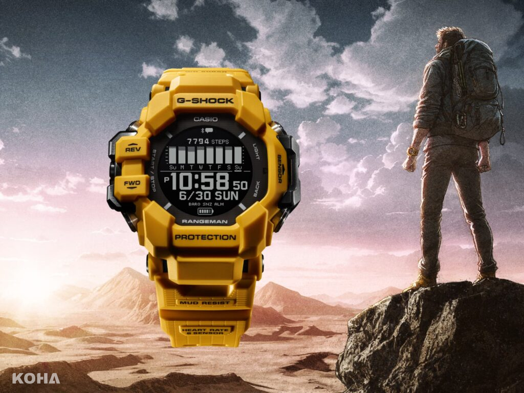G SHOCK RANGEMAN全新錶款GPR H1000搭載6大感應器與GPS功能建議售價為NT17000