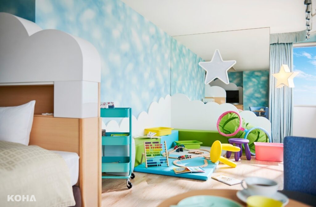 圖7 ：東京黎凡特東武飯店家庭房內設置兒童遊戲區，讓孩子獨享專屬遊樂空間。（東京黎凡特東武飯店提供）