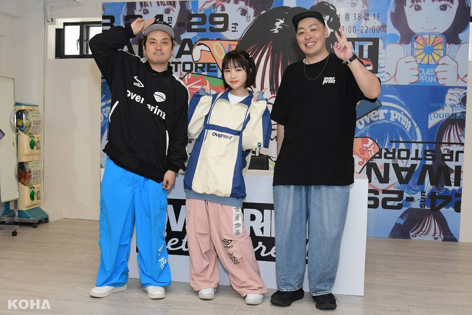 左起：Overprint 主理山脇孝志、naenano、PALFiLLER 主理谷川博亮