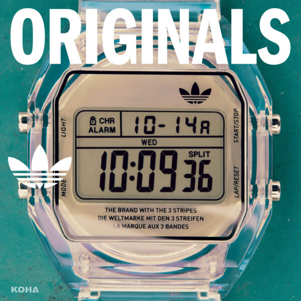 創新之作：「adidas Originals」揭曉透明骨架時尚腕錶 DIGITAL TWO Crystal，引領復古潮流新風潮