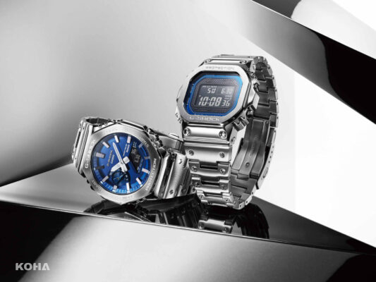 G SHOCK Full Metal 系列新成員以充滿活力的藍色錶盤華麗亮相 建議售價為NT15000或NT17000