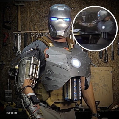 現實版東尼史塔克！神人打造真實鋼鐵人戰衣　反應爐、頭盔、光束聲神還原