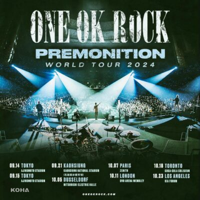 KOHA演唱會｜ONE OK ROCK宣布亞洲巡演　高雄站震撼登場