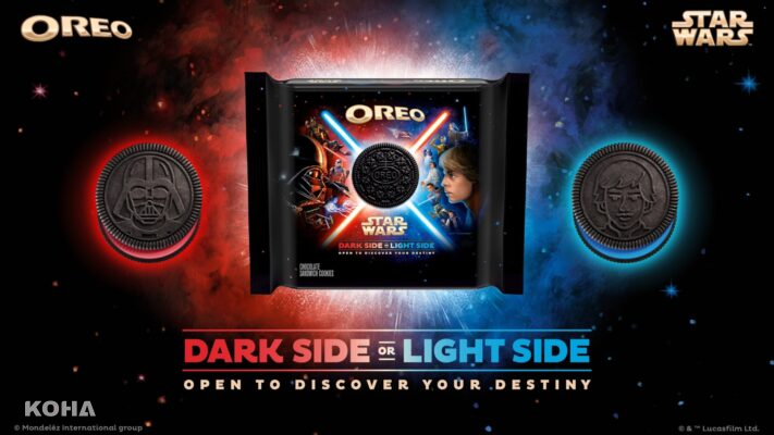 願OREO與你同在！奧利奧推《星際大戰》特別版餅乾　黑暗與光明面力量對決