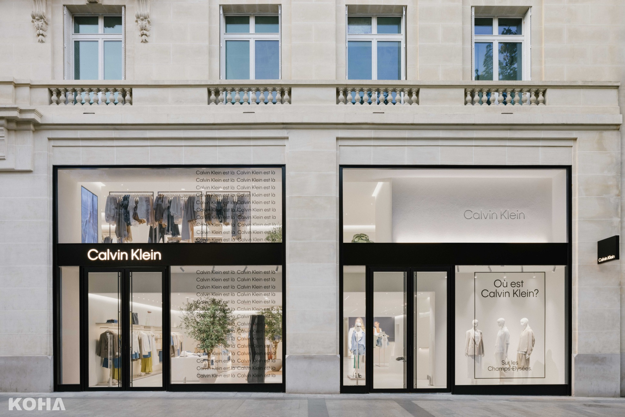 Calvin Klein於法國巴黎香榭麗舍大道開設全球旗艦店 呈獻全新店裝概念「Chalk」