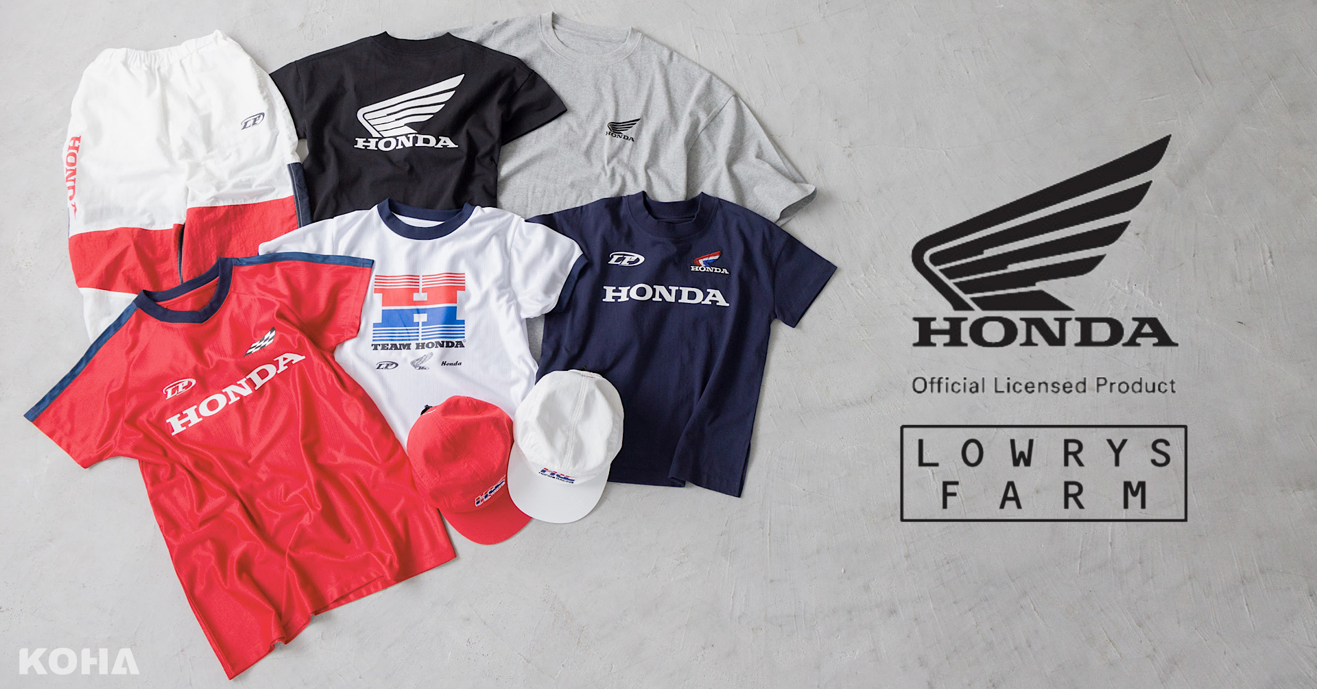 Honda與LOWRYS FARM聯名推出夏季時尚單品，賽車風格與潮流並存 酷哈潮流誌 Each day is a KOHA
